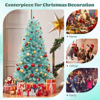 1.8M Blue Artificial Christmas Tree with 758 Lush Branch Tips