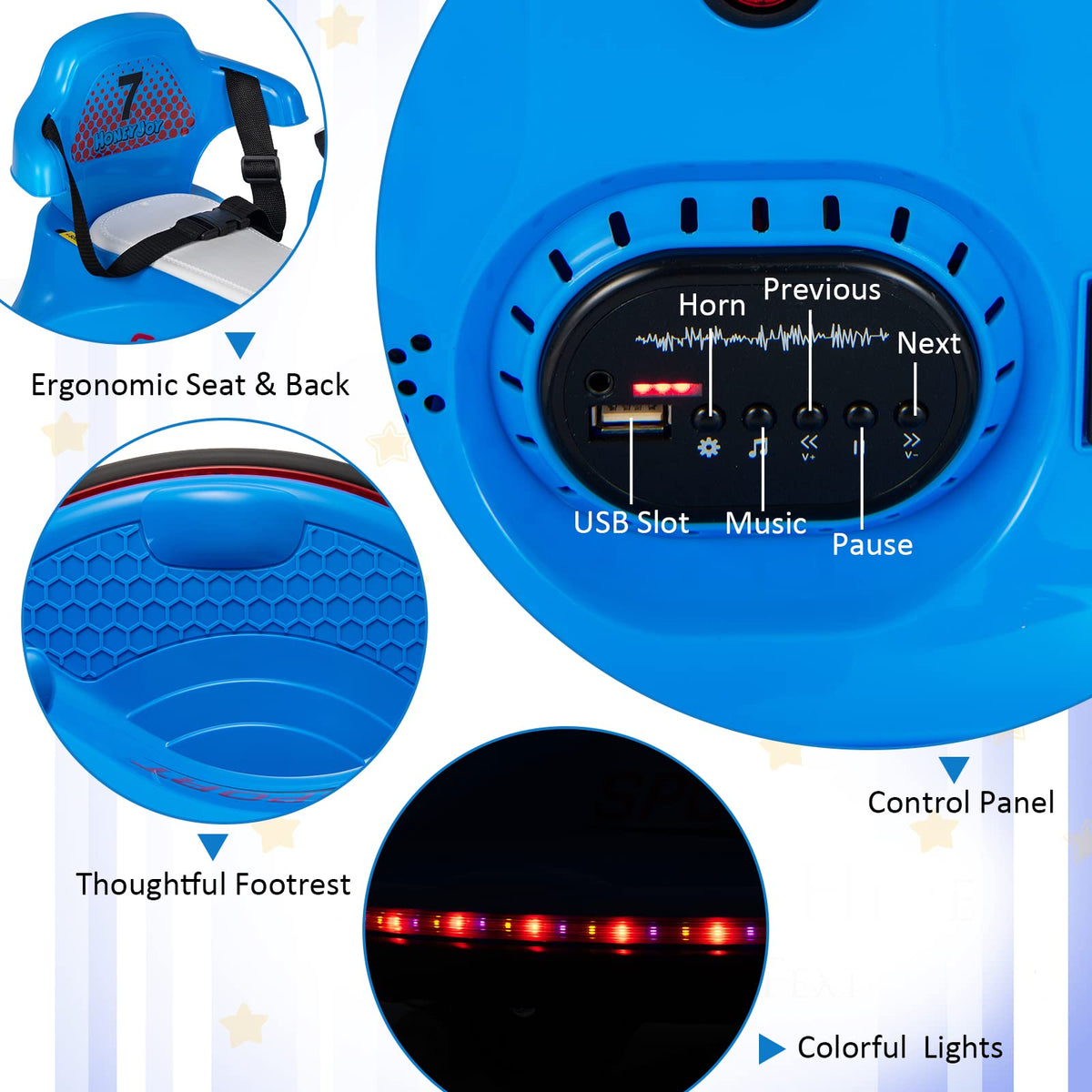 Electric Bumper Car with Built-in Music for Kids