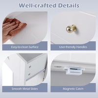 Giantex 172 cm Tall Freestanding Bathroom Floor Cabinet with Drawer