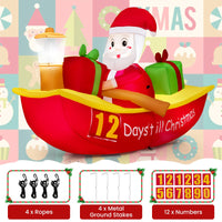2.1M Long Christmas Inflatables with Navigation Light for Yard