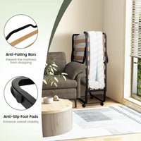 Folding Bed with Mattress, Roll Away Guest Bed for Adult