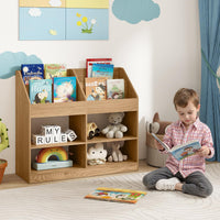 3-Tier Kids Bookshelf, Toy Storage Organizer Shelf w/Display Rack
