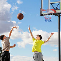 Basketball Rim Wall Door All-Weather Hanging Mounted Basketball Hoop w/ Net