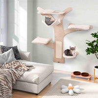Wall-Mounted Cat Tower, Cat Wall Shelves Furniture