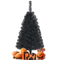 3ft Unlit Black Christmas Tree, Artificial Halloween Tree