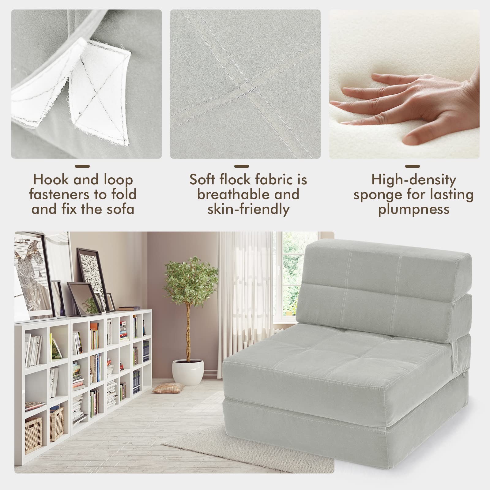 Foldable best sale mattress chair