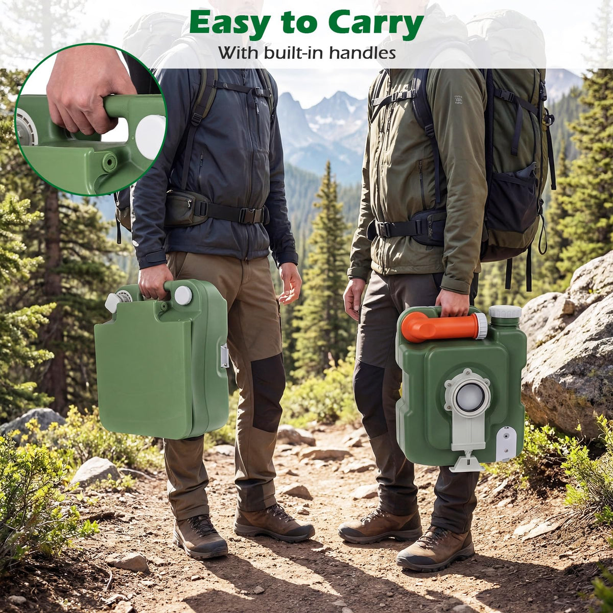 Portable Camping Toilet Porta Potty with Level Indicator