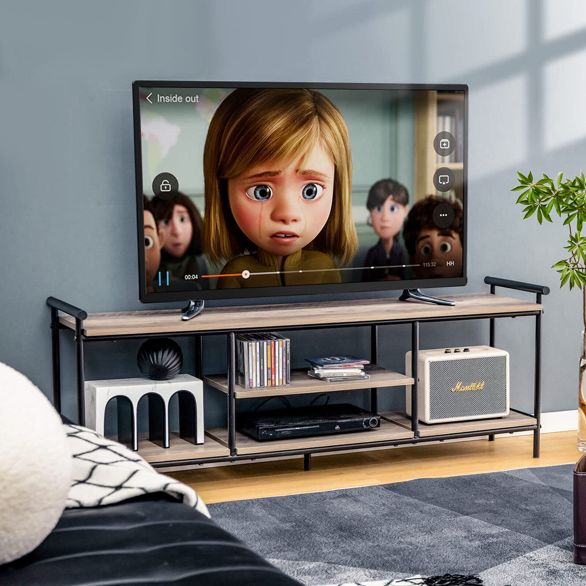 Giantex TV Cabinet Entertainment Unit Stand
