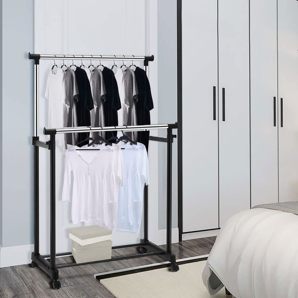 Giantex Double Rail Garment Rack