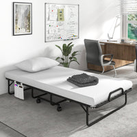 Single Size Folding Bed with Memory Foam Mattress & Pillow