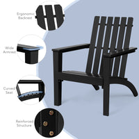 Patio Lounge Chair with Ergonomic Backrest and Armrest