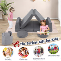 6 Pieces Modular Kids Play Couch for Playroom Nursery