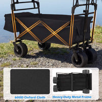 Collapsible Wagon with Removable Canopy and Adjustable Handles