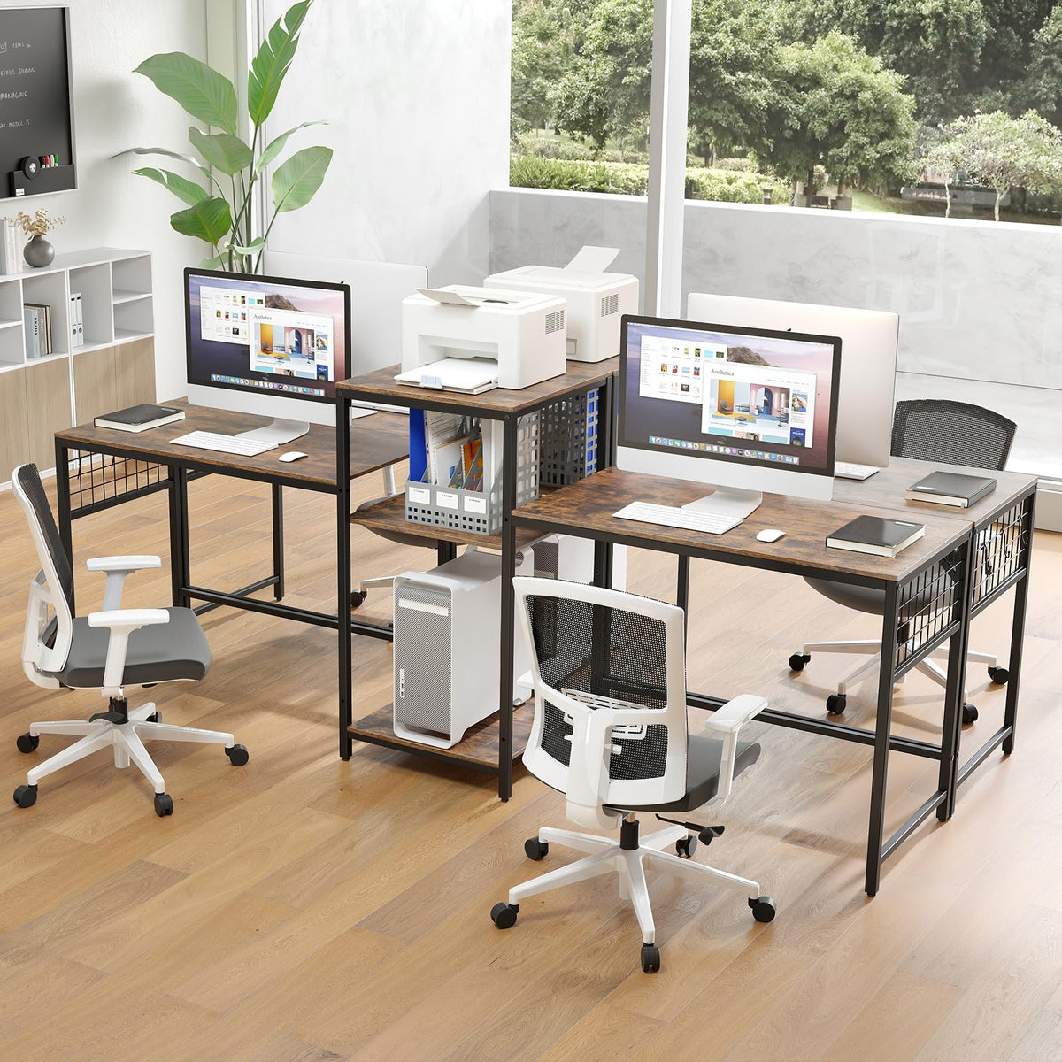 240 cm Long Convertible 2-Person Desk