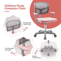 Height Adjustable Children Study Chair for Boys Girls Age 3-10