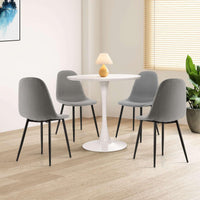 Giantex Round Dining Table, 80 CM Mid-Century Leisure Table for Small Places