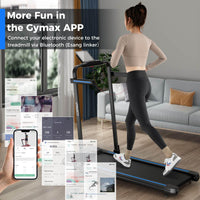3.0 HP 2 in 1 Folding Treadmill with Incline Remote Control