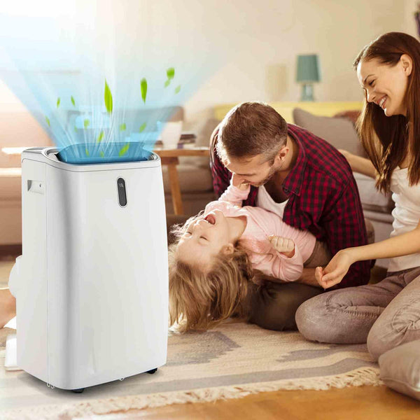 14000/16000 BTU 4-in-1 Portable Air Conditioner with Fan and Sleep Mode