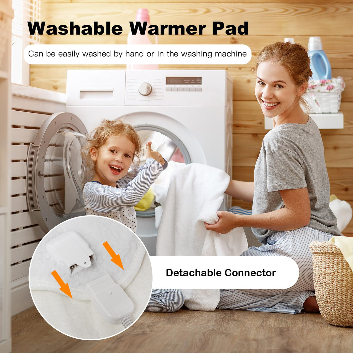 Electric Blanket Heated Mattress Pad with Overheat Auto-Off