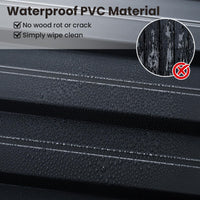 60.5 x 21.5cm 24-Pack PVC Slat Wall Panels for Interior Wall Decoration