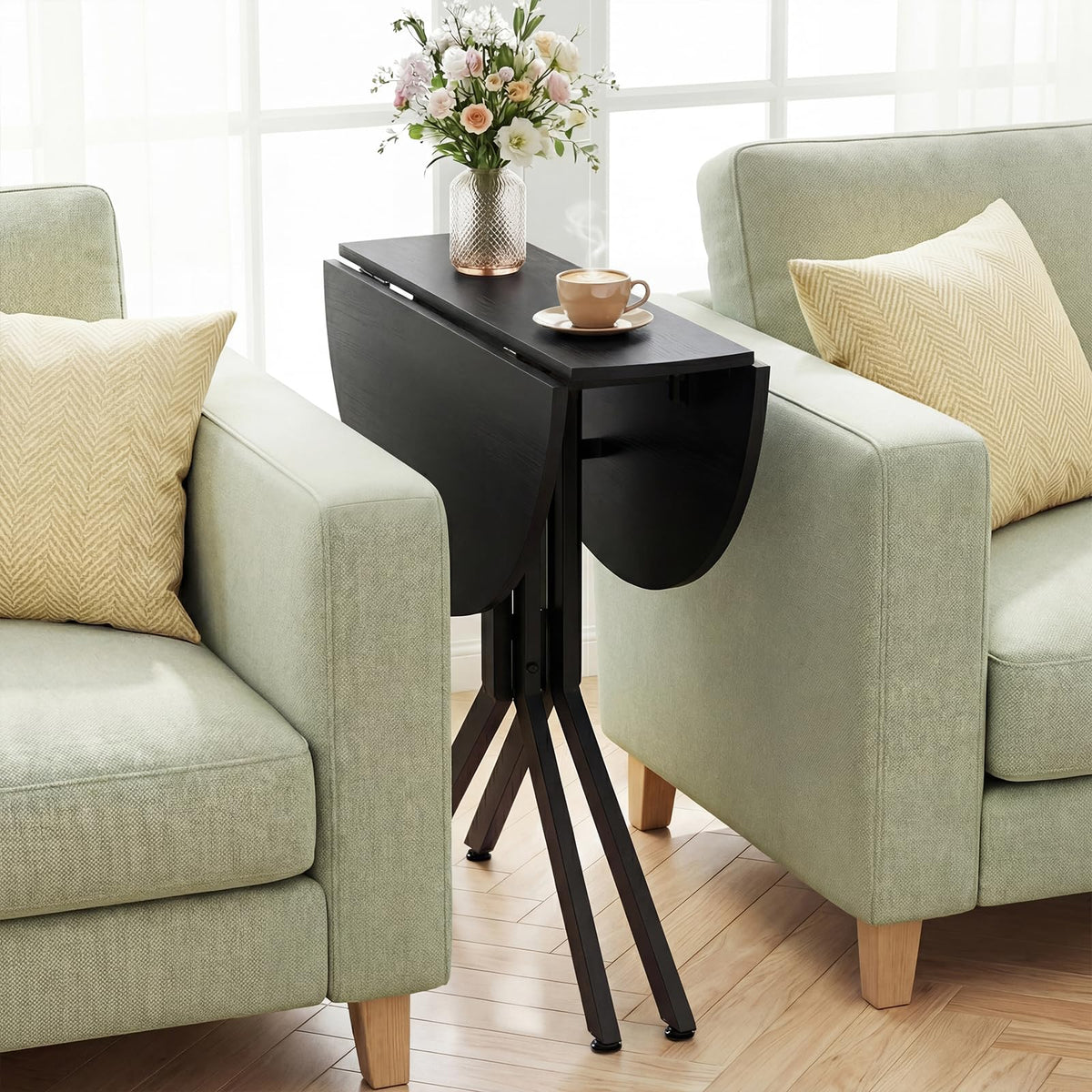 80cm Folding Dining Table with Drop Leaves