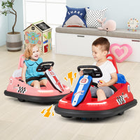 6V Electric kids Ride-on Bumper Car with 360° Spinning