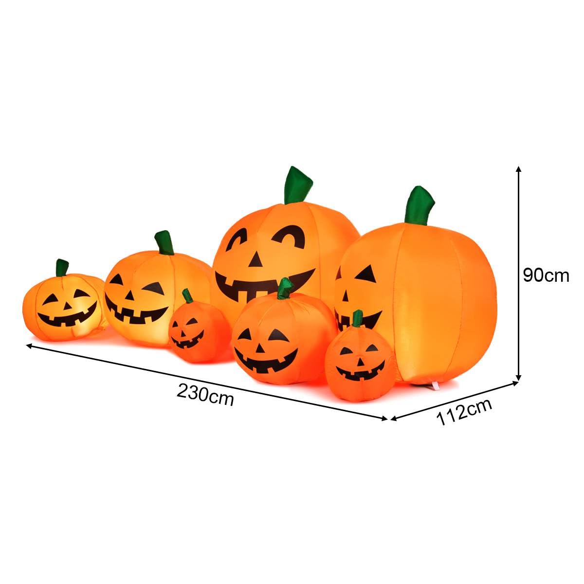 2.3M Halloween Inflatable Pumpkin Patch for Indoor Outdoor
