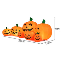 2.3M Halloween Inflatable Pumpkin Patch for Indoor Outdoor