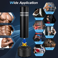 177 cm Freestanding Punching Bag, Heavy Boxing Bag with Stand for Adults Youth Kids