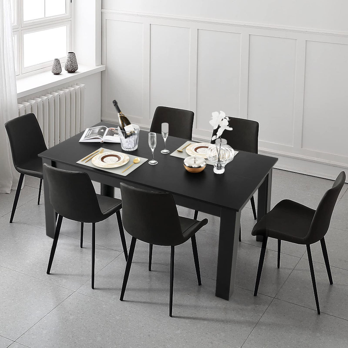 Giantex 160 CM Extension Dining Table