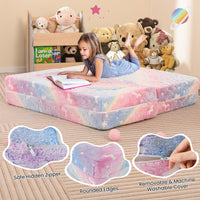 2 Seater Kids Play Couch Glow in the Dark Modular Sofa Play Set