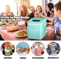 Countertop Ice Maker, Bullet Ice Cubes Ready in 8 Mins