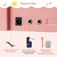 Mini Keyboard Piano for Kids, 25 Keys Electric Piano w/Music Stand & Microphone