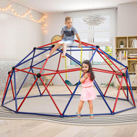 3m Kids Climbing Dome with Swing Outdoor Jungle Gym Climber