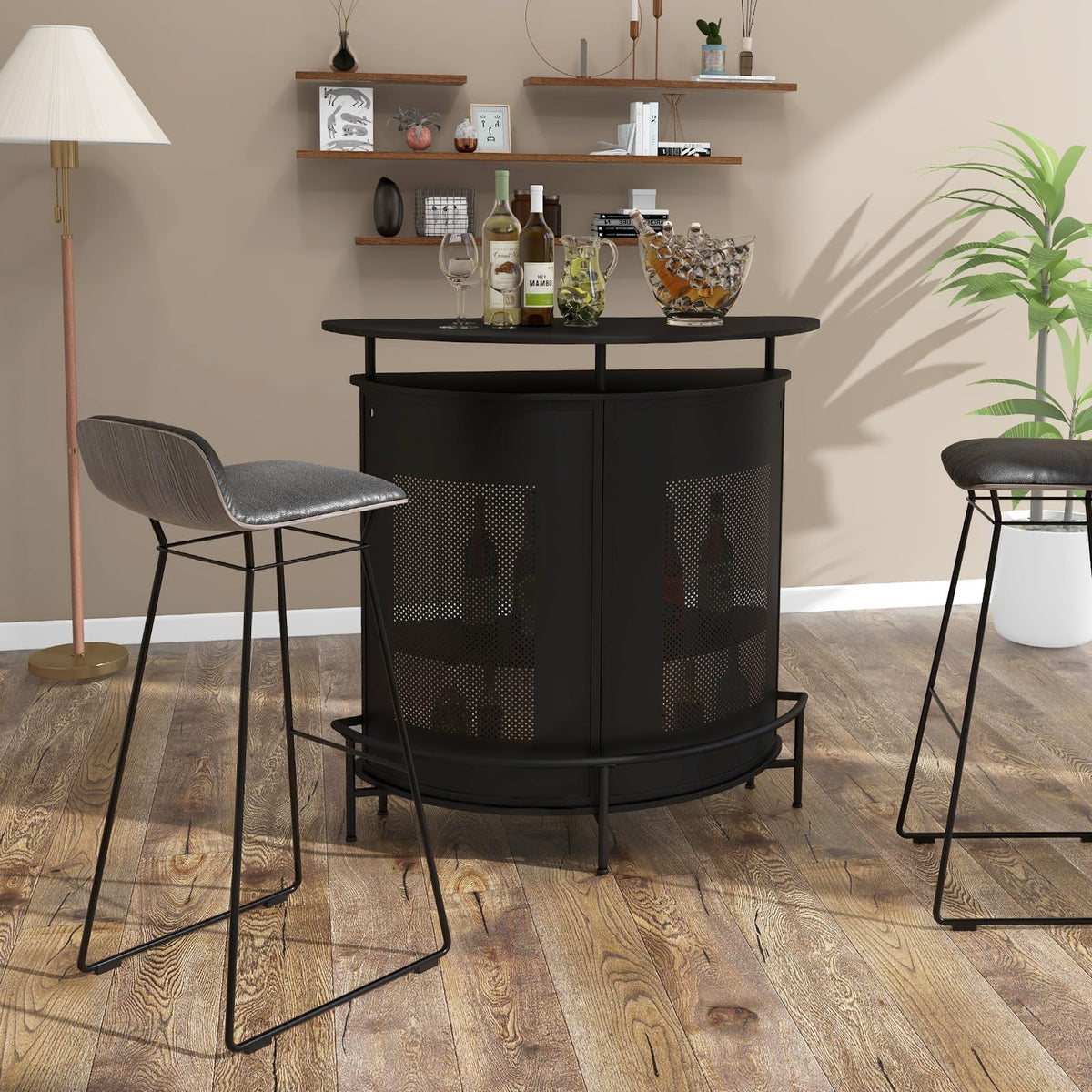 Giantex Industrial Home Bar Unit, 4-Tier Bar Table