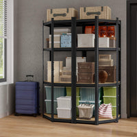 Giantex 4-Tier Corner Shelving Unit, Adjustable Garage Storage Utility Rack