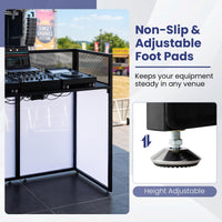 Portable DJ Booth with Scrims & Carrying Bag