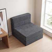 4-in-1 Folding Sofa Bed with Corduroy Cover for Adults
