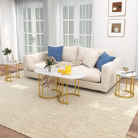 Nesting Coffee Table Set of 3, Stacking Side Tables