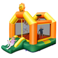 Inflatable Bounce House, Sunflower Theme Jumping Slide Bouncer w/Jumping Area