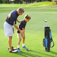 Junior Complete Golf Club Set for Age 8 to 13, Includes 3# Fairway Wood, 7# & 9# Irons, Putter, Head Cover