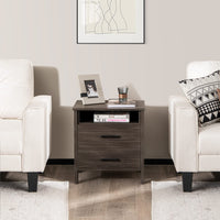 Giantex Modern Wood Grain Nightstand