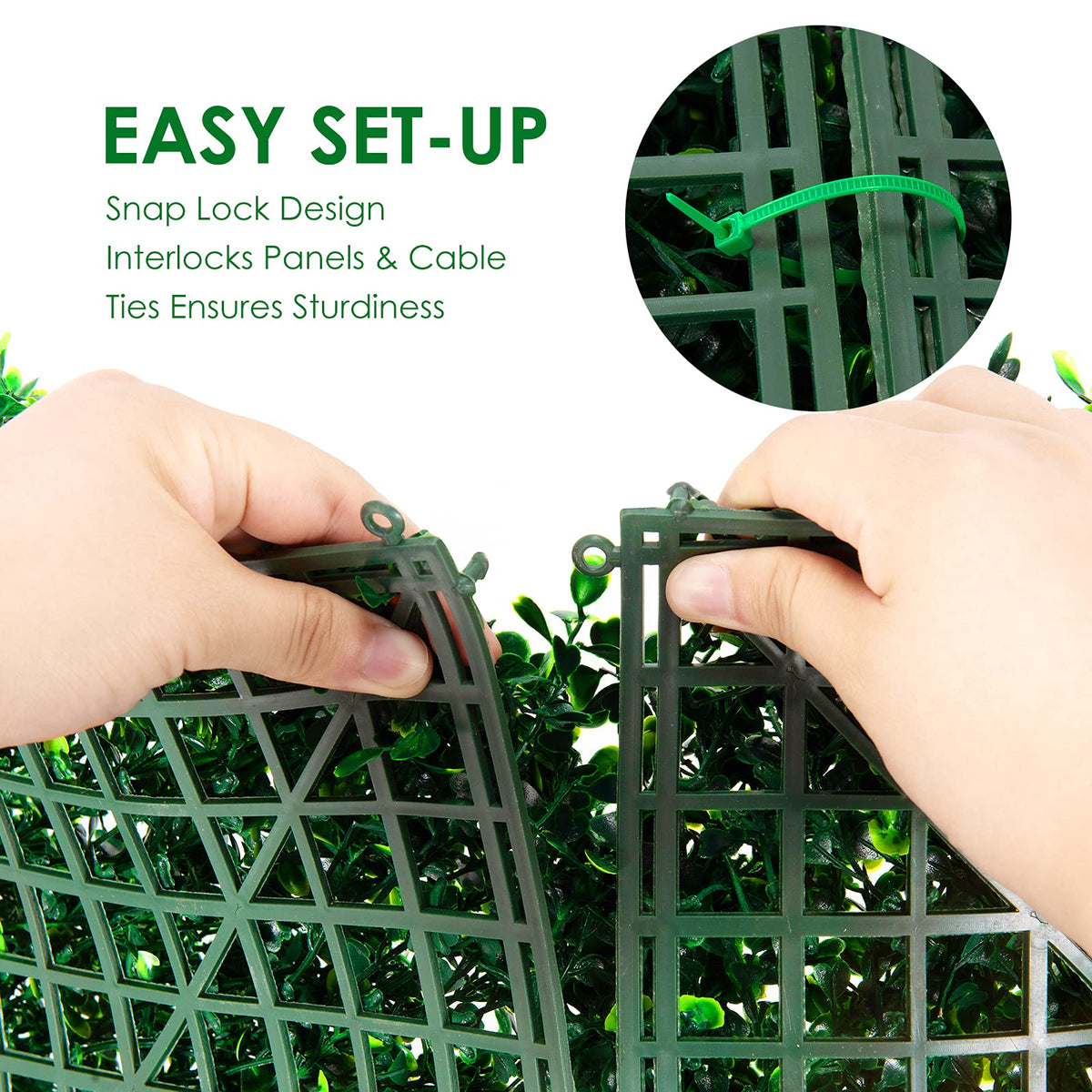 12 Pieces Artificial Plant Vertical Garden Wall Panels