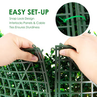 12 Pieces Artificial Plant Vertical Garden Wall Panels