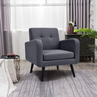 Giantex Mid Century Modern Upholstered Accent Chair