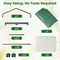 Mini Greenhouse Indoor Outdoor, Portable Plant Grow House with 5 Tier Shelves