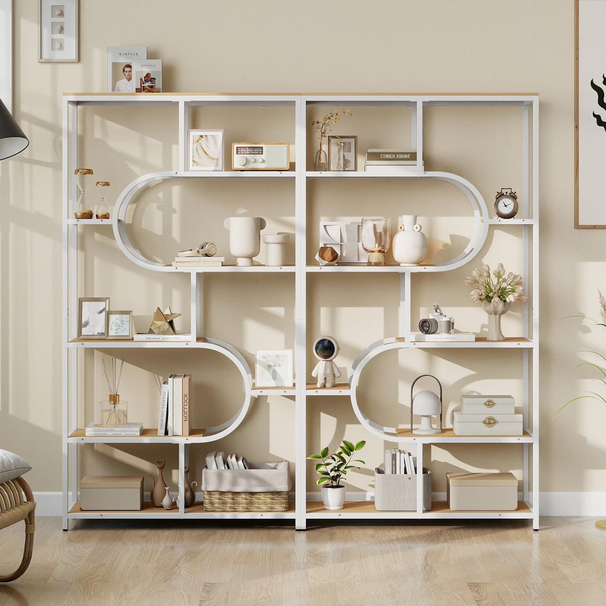 Giantex 5-Tier Bookshelf Etagere Bookcase
