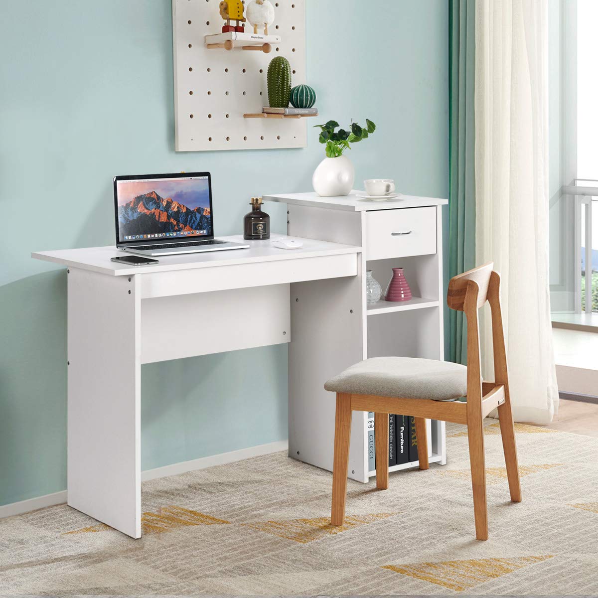 Giantex Home Office Computer Desk, Modern Study Writing Desk