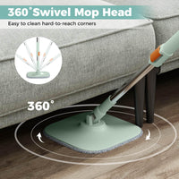 Spin Mop and Bucket Set with Replaceable Mop Pads