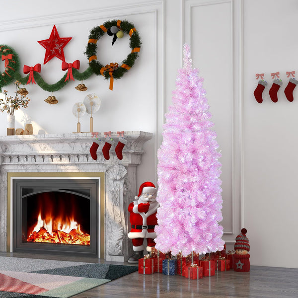 1.83M/2.15M Pre-Lit Artificial Christmas Tree with 475/670 branch tips for Decoration